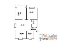美丽家园3室1厅1卫105㎡户型图