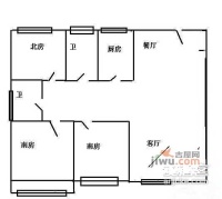 福山小区3室2厅1卫97㎡户型图