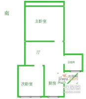 兰园小区2室1厅1卫户型图