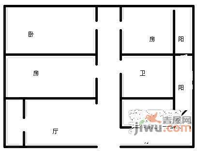 栖山苑3室2厅2卫130㎡户型图