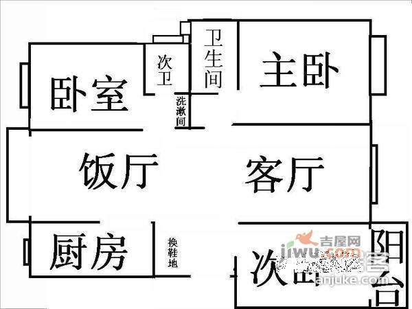 云山苑3室2厅2卫户型图