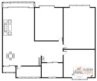 陆家嘴新景园3室2厅1卫120㎡户型图