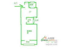 罗山一村1室1厅1卫70㎡户型图