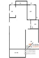 华夏银桂苑2室2厅1卫96㎡户型图