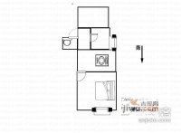 城西三村2室1厅1卫65㎡户型图