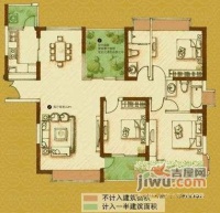 妙境公寓3室1厅1卫106㎡户型图