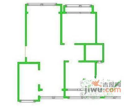 金唐公寓2室2厅1卫89㎡户型图