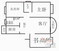 阳光花城同馨苑3室2厅1卫119㎡户型图