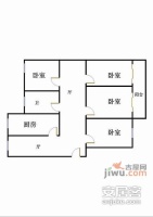 龚华公寓3室2厅1卫130㎡户型图