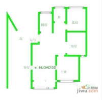 丰舍东苑3室1厅1卫88㎡户型图