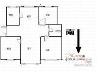 莲杨苑3室2厅1卫123㎡户型图