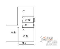 由由二村2室1厅1卫67㎡户型图