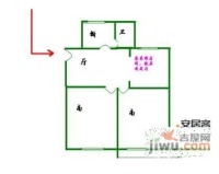 由由二村2室2厅1卫70㎡户型图