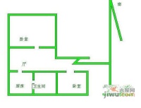 莲溪二村2室1厅1卫103㎡户型图