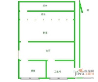 莲中二村1室1厅1卫38㎡户型图