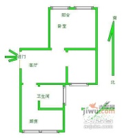 芳华小区1室1厅1卫户型图
