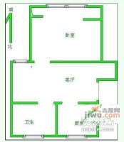 聚龙家园1室1厅1卫53㎡户型图