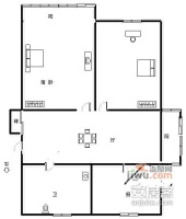 花木久远2室2厅1卫117㎡户型图