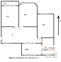 龙港新村3室1厅1卫93㎡户型图