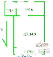 绿洲小区1室0厅1卫户型图