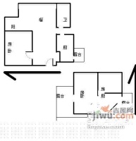 品诚苑3室2厅2卫125㎡户型图