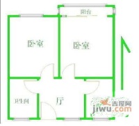 凌兆一村2室1厅1卫69㎡户型图