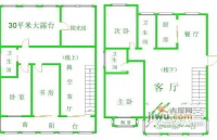 日月新殿6室3厅3卫228㎡户型图