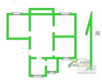 馨乐园3室2厅1卫117㎡户型图