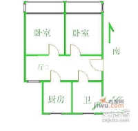 杨南小区2室1厅1卫55㎡户型图