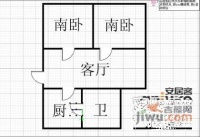 海阳一村2室1厅1卫77㎡户型图