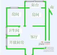 云台大厦2室1厅1卫户型图