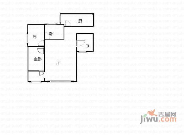 联丰小区3室1厅1卫户型图