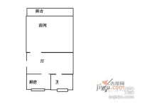 上南八村1室1厅1卫48㎡户型图