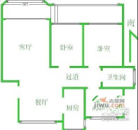 光鸿苑3室2厅1卫135㎡户型图