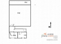 临沂二村1室0厅1卫37㎡户型图