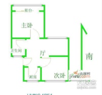 齐七小区2室1厅1卫68㎡户型图