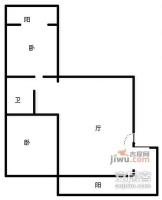 金田公寓2室2厅1卫户型图