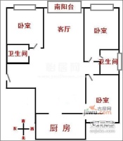 张江新苑3室2厅2卫146㎡户型图
