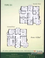 汤臣高尔夫国际公寓5室2厅4卫379㎡户型图