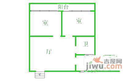 香楠小区2室1厅1卫89㎡户型图