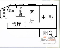高化新村2室2厅1卫88㎡户型图