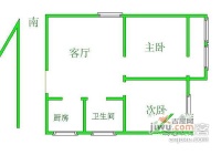 沪新小区2室1厅1卫户型图