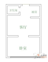 中惠广场1室1厅1卫65㎡户型图