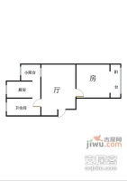 东沟二村1室1厅1卫51㎡户型图
