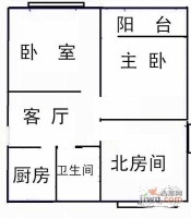 佳虹小区3室2厅1卫户型图