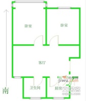 金鹏苑2室2厅1卫88㎡户型图