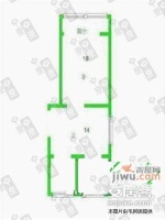 伟业金锦苑二村1室1厅1卫57㎡户型图