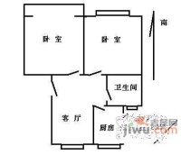 邮电小区2室1厅1卫71㎡户型图
