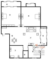 千秋嘉苑2室1厅1卫98㎡户型图