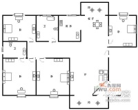 汇佳苑4室2厅2卫127㎡户型图
